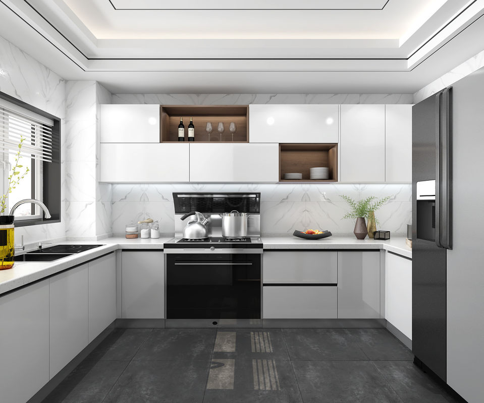 Arredamento di cucina di colore lucido per il design di mobili completi