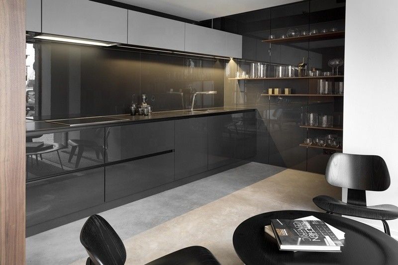Altamente ODM / OEM impermeabile armadio da cucina lucido per cucina domestica stile di design moderno
