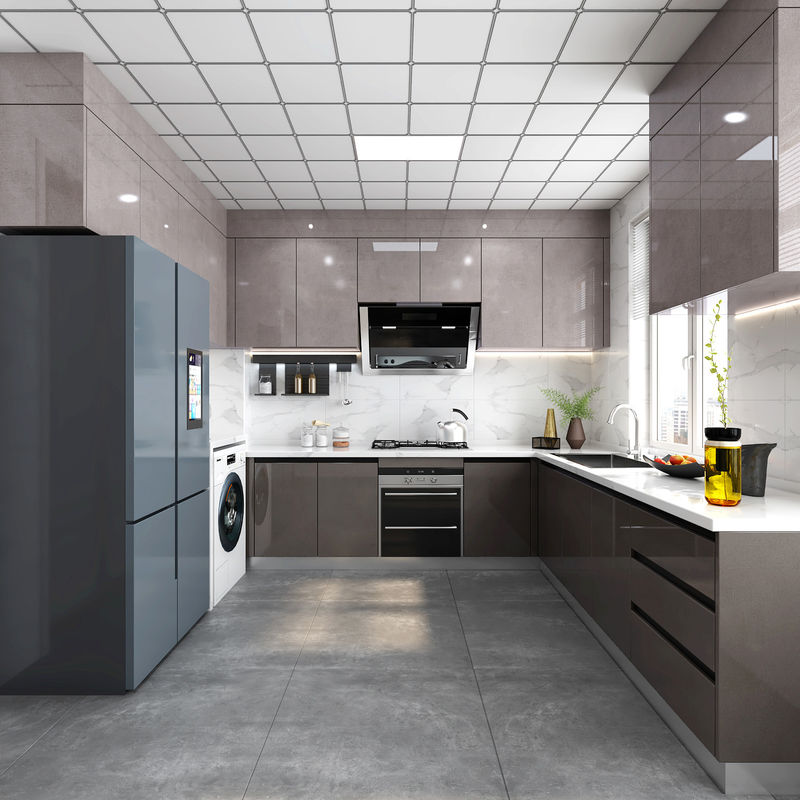 Altamente ODM / OEM impermeabile armadio da cucina lucido per cucina domestica stile di design moderno
