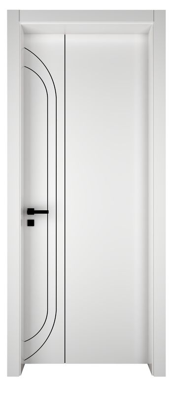 Porte di camera in legno in polimero in stile europeo interni di lusso Porta in legno design moderno