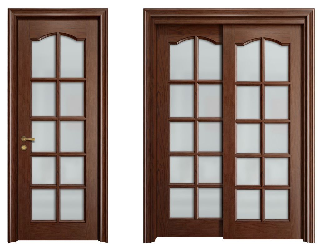 Verniciatura superficiale Finitura in legno Materiale principale Porte interne per casa di lusso su misura