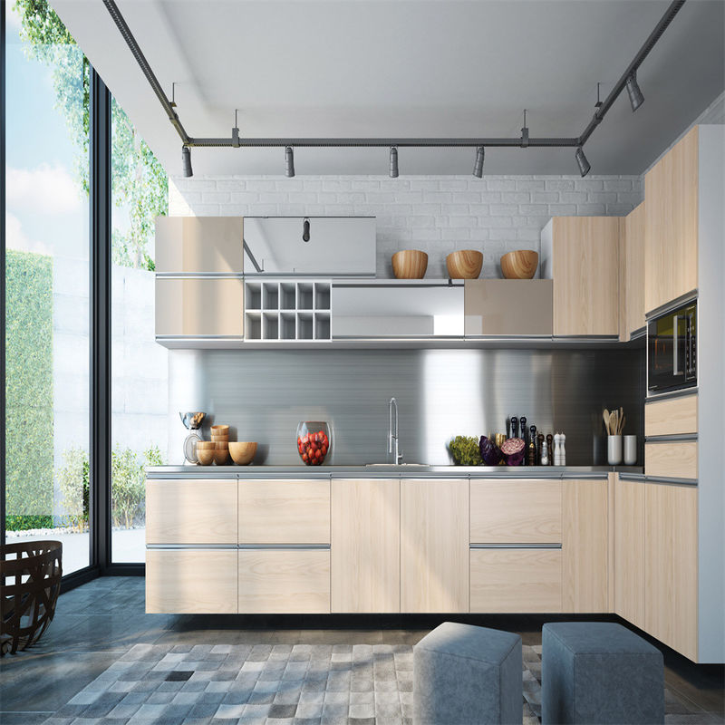Armadio da cucina modulare YALIG in stile italiano con accessori Blum Hardware e Toe Kick