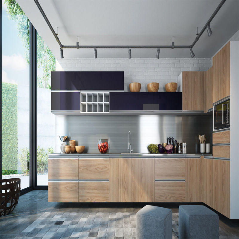 Armadio da cucina modulare YALIG in stile italiano con accessori Blum Hardware e Toe Kick