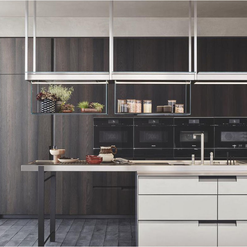 Armadietti per cucina in colore opaco e rivestimento personalizzato La perfetta combinazione di stile e funzionalità