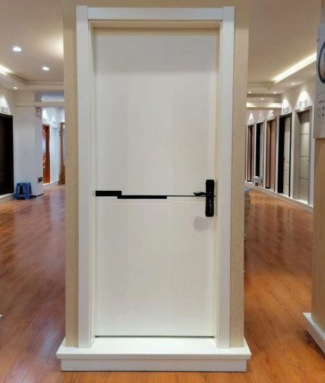 Porta in legno interno in polimero impermeabile a colori personalizzati con design contemporaneo