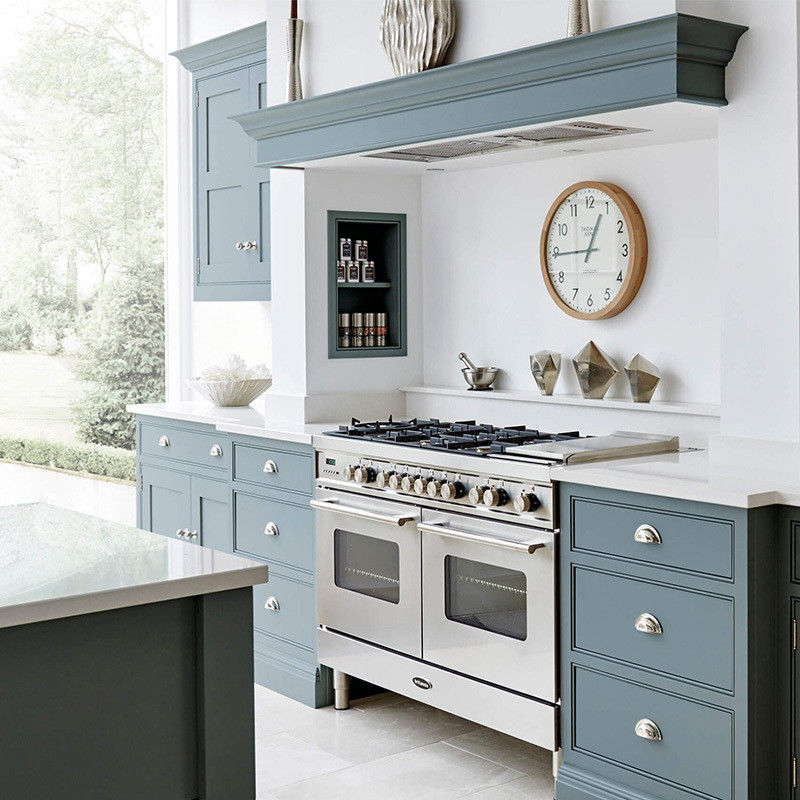Arredamento da cucina in stile europeo, stile shaker, design moderno, con colore di rivestimento personalizzato