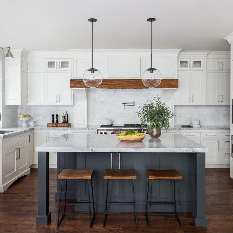 Arredamento da cucina in stile europeo, stile shaker, design moderno, con colore di rivestimento personalizzato