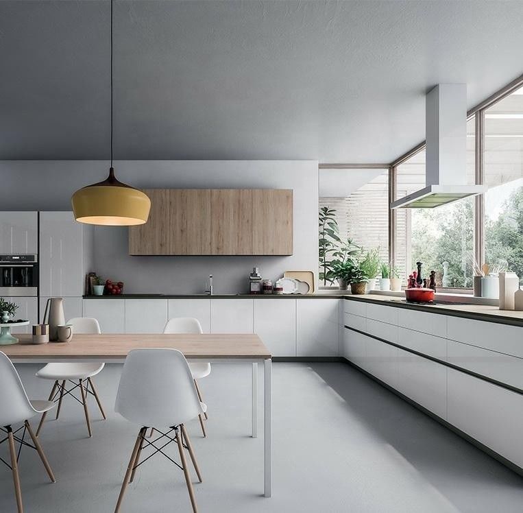In tutto il mondo in stile cinese in legno Custom White Cabinet Set per villa / appartamento