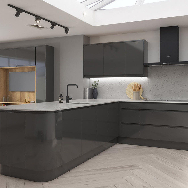 In tutto il mondo in stile cinese in legno Custom White Cabinet Set per villa / appartamento