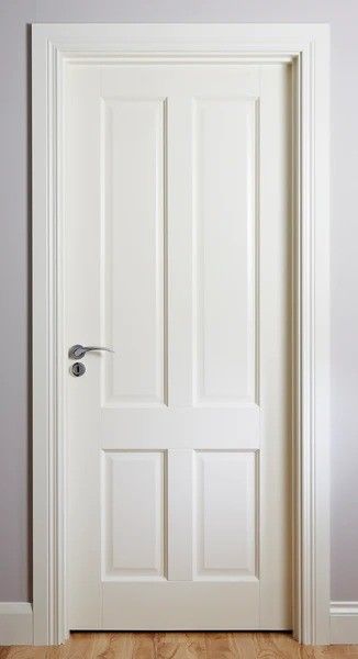 Materiale MDF taglia personalizzata Porta interna bianca con telaio e apertura laterale