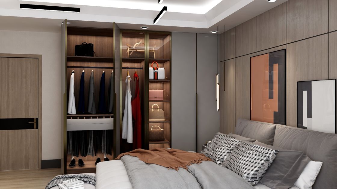 Home Villa Hotel Appartamento Arredo in stile moderno con cartone HDF MR personalizzato