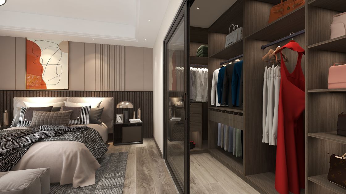 Armadio per camera da letto personalizzato per i requisiti di stile moderno