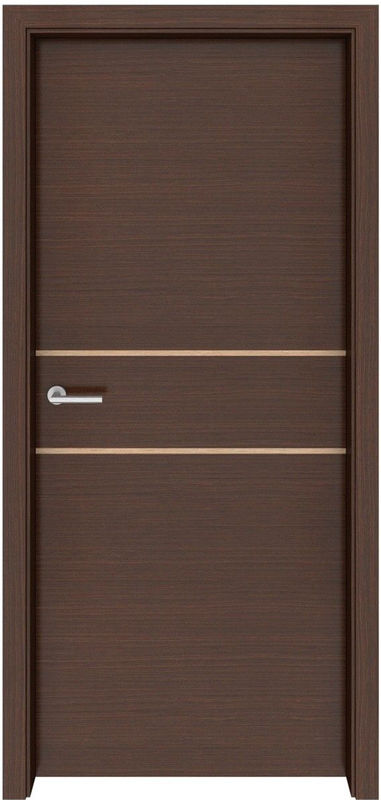 Porta d'ingresso in legno moderno con verniciatura di superficie e colore personalizzato