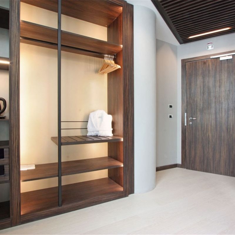 Arredamento di lusso in legno di design europeo per la sicurezza negli spazi abitativi moderni