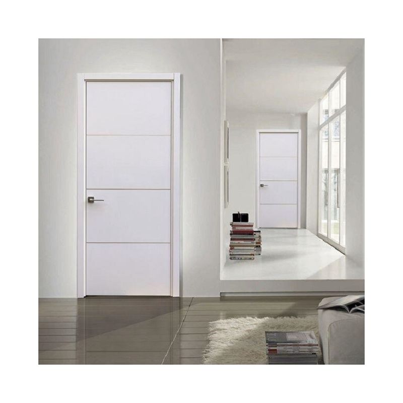 Porta in legno per interni di sicurezza moderna Porta impermeabile in rivestimento per hotel
