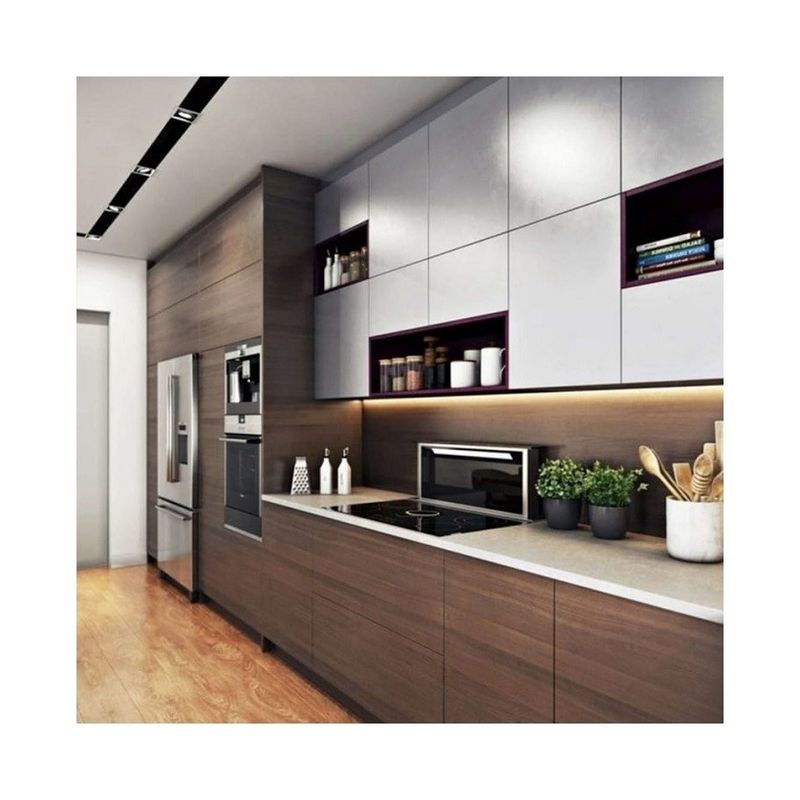 Blum cassetto dotato di taglia su misura lusso design moderno impermeabile cucina armadio a parete