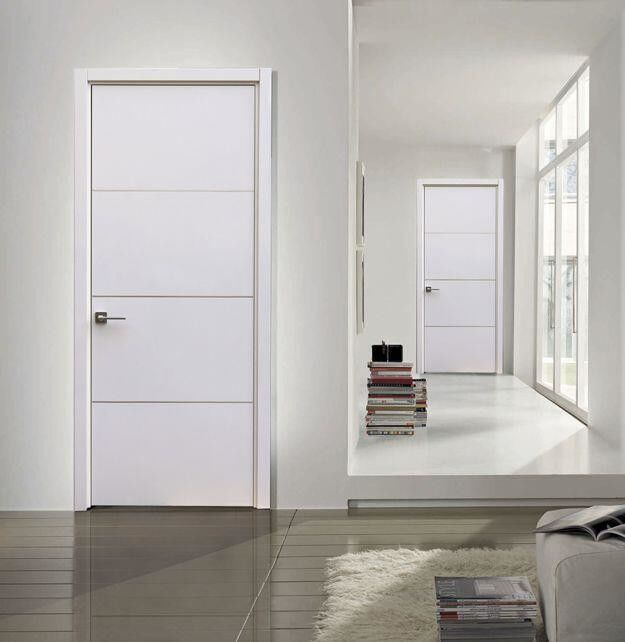 Moderno stile porte interne in legno massello per case con design contemporaneo