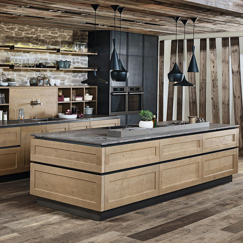 Arredamento per la parete della cucina in stile Shaker con carcassa in compensato