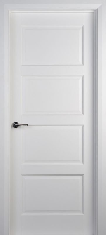 Porta interna bianca in rivestimento di legno massello con telaio di dimensioni personalizzate e impermeabile
