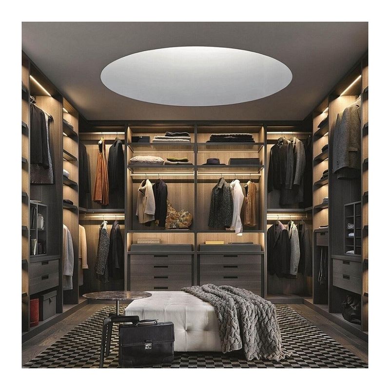 MR HDF Board Stile di design contemporaneo Armadio per mobili da letto