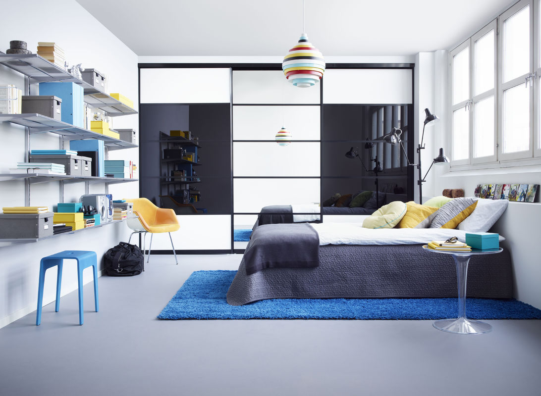 MR HDF Board Stile di design contemporaneo Armadio per mobili da letto