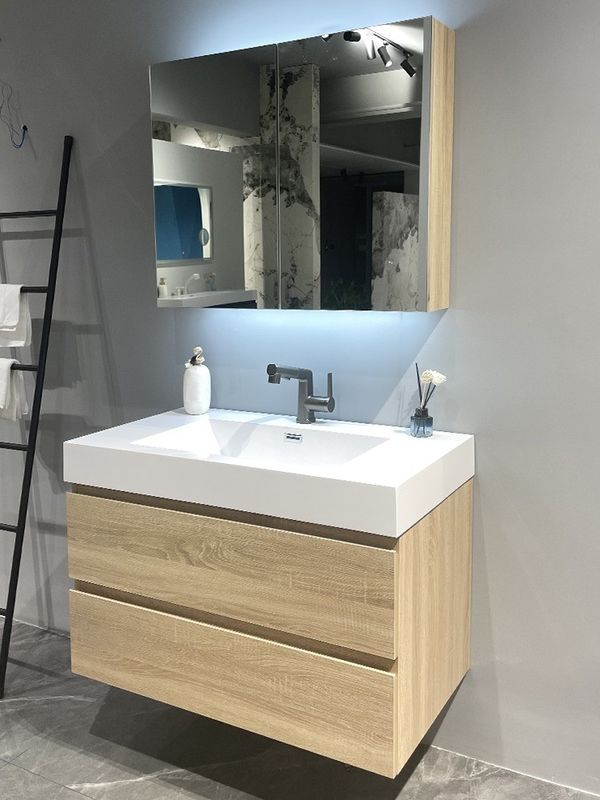 Dispositivi per i cassetti di alta qualità per bagno personalizzati con materiale di carcassa MR-MDF