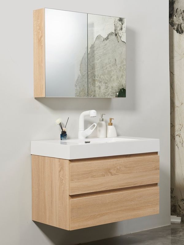 Dispositivi per i cassetti di alta qualità per bagno personalizzati con materiale di carcassa MR-MDF