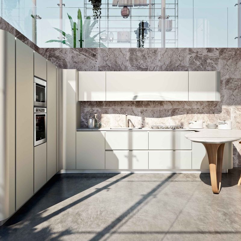 Blum Scatola Moderno Disegno Legno Massello Bianco Arredamento Cucina Arredamento per Cucine di Lusso