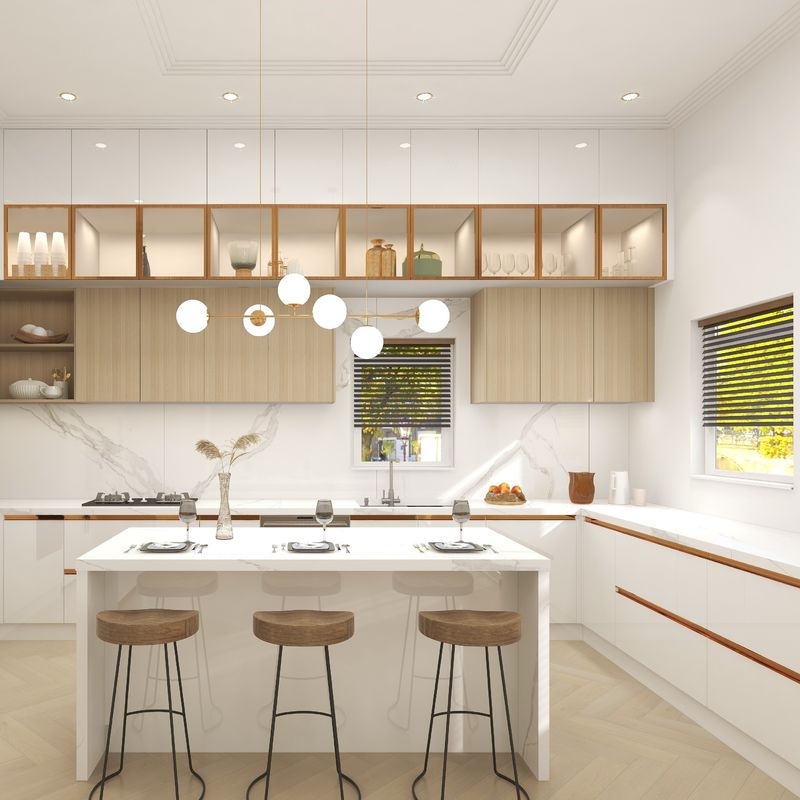 Blum Scatola Moderno Disegno Legno Massello Bianco Arredamento Cucina Arredamento per Cucine di Lusso