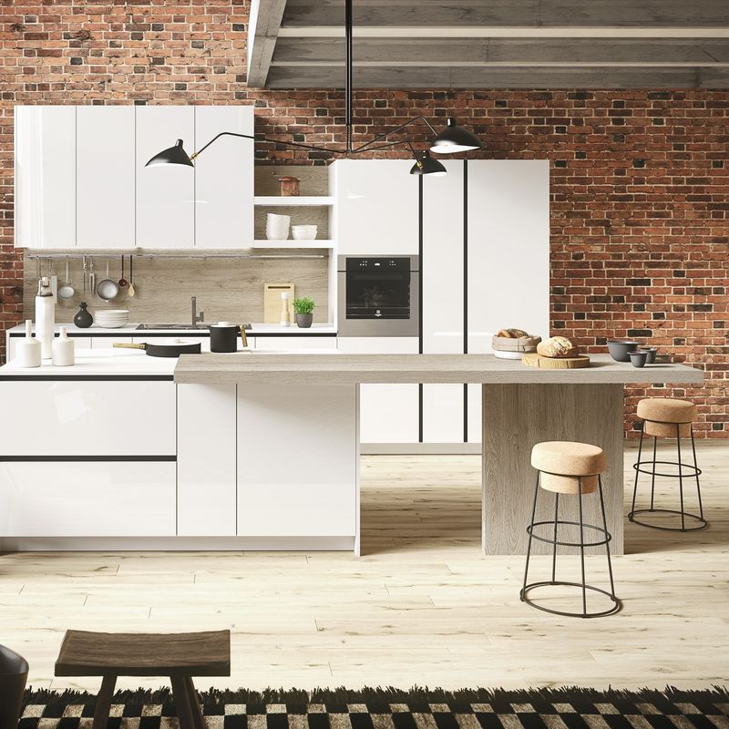 Blum Scatola Moderno Disegno Legno Massello Bianco Arredamento Cucina Arredamento per Cucine di Lusso