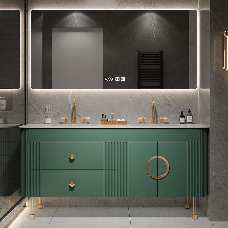 Larghezza personalizzata Porta in PVC/Lacca Finitura in stile americano Bagno Vanità per la casa moderna