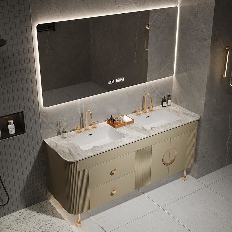 Larghezza personalizzata Porta in PVC/Lacca Finitura in stile americano Bagno Vanità per la casa moderna