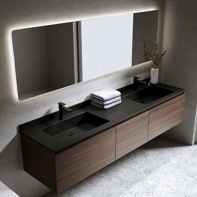 Larghezza personalizzata Porta in PVC/Lacca Finitura in stile americano Bagno Vanità per la casa moderna
