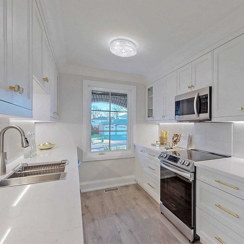 Armadi da cucina modulari completi per appartamenti di lusso in stile europeo e dimensioni personalizzate