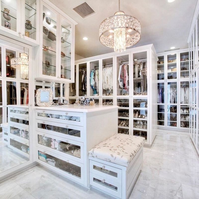 fin MR HDF Board Wardrobe per lusso Walk-in Closet in moderna personalizzazione camera da letto