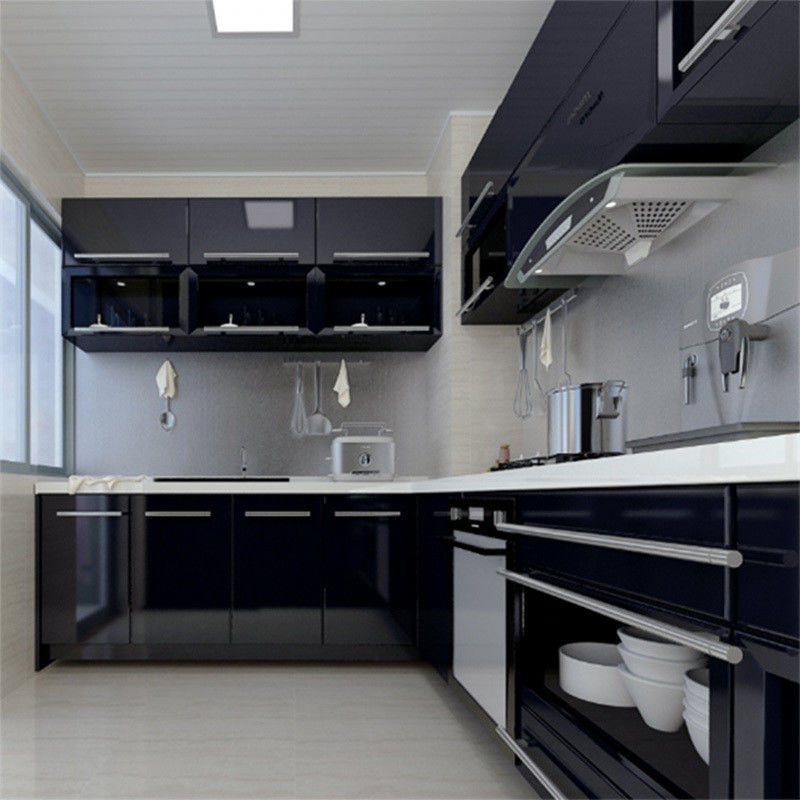 Moderno design Flat Pack cucina armadi con porte in stile Shaker e finitura in lacca