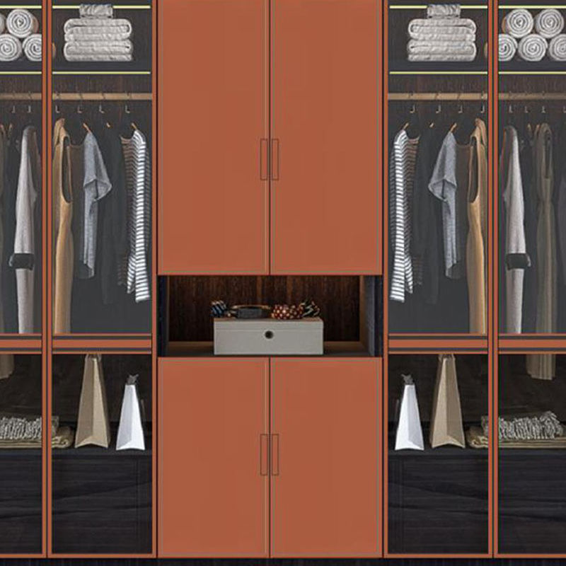 Dispositivi per camera da letto, armadio in legno massello, con design contemporaneo.