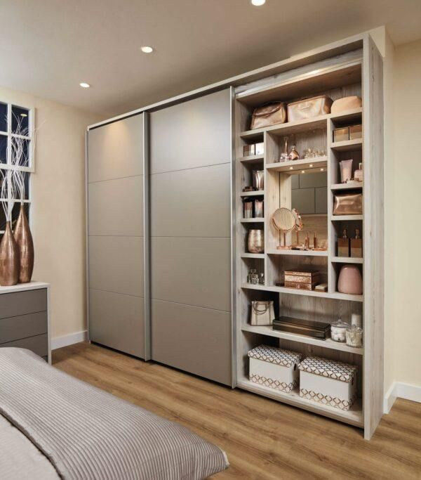 Pop Style Luxury Custom Storage Armadio da letto in stile moderno con PANEL Stile legno