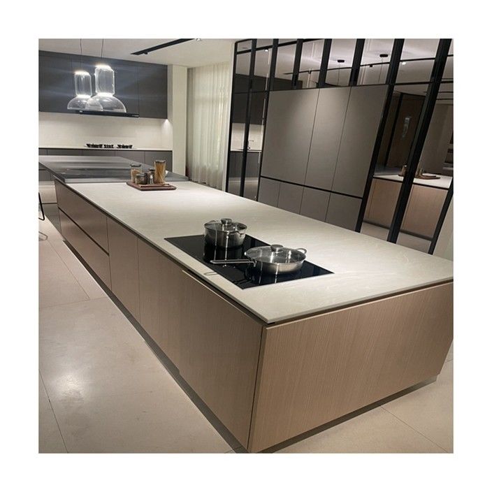 Grafico di colori Ral personalizzato e CAD / 3D libremente progettato modulare gabinetto da cucina per la casa