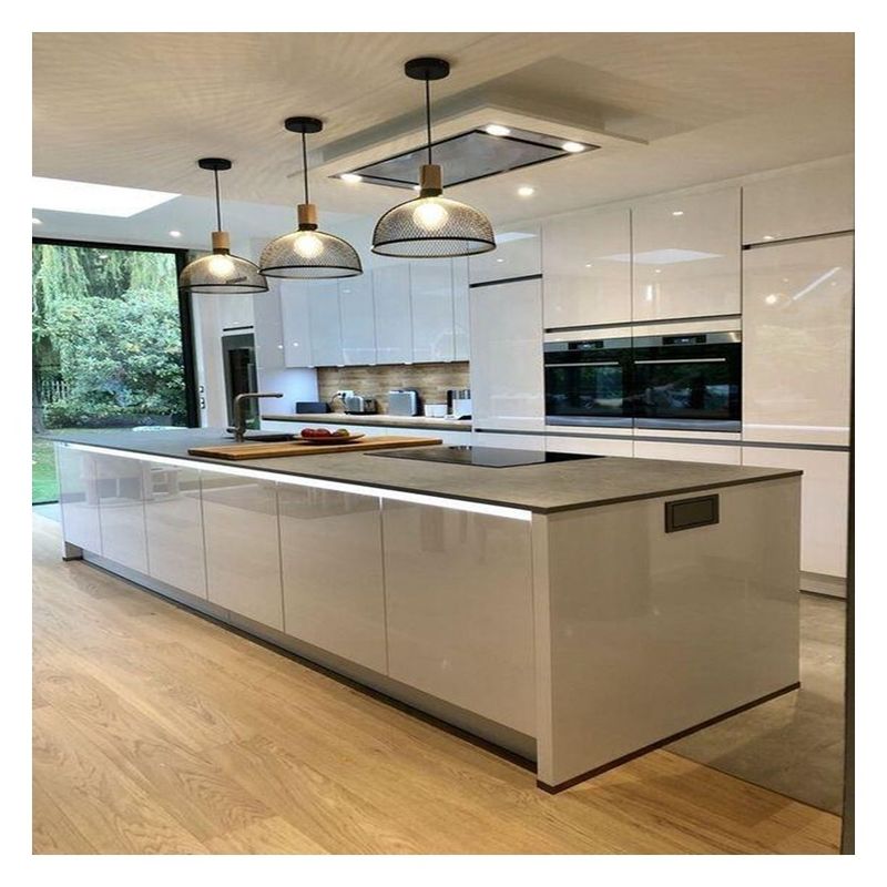 Grafico di colori Ral personalizzato e CAD / 3D libremente progettato modulare gabinetto da cucina per la casa