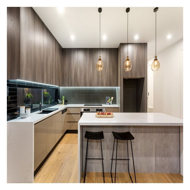Ingrosso Customized Ral Color Chart Arredamento da cucina in legno per il design moderno