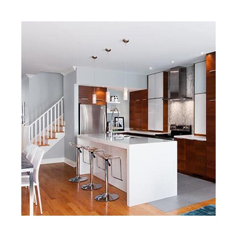 Blum Hardware Customized Size Matte Style Waterproof Kitchen Cabinet Set per la vostra casa