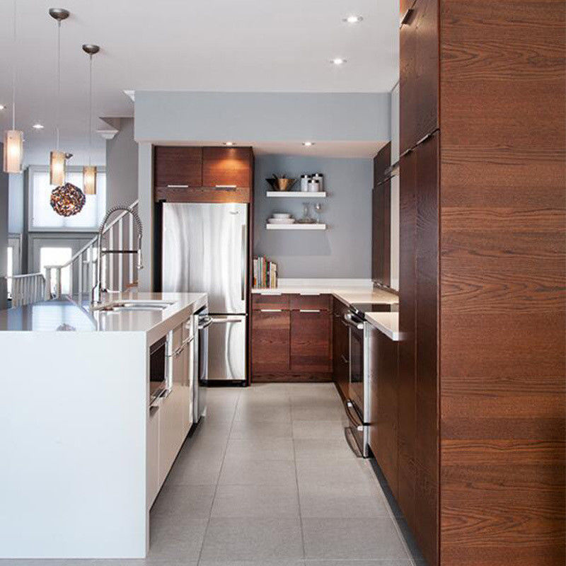 Blum Hardware Customized Size Matte Style Waterproof Kitchen Cabinet Set per la vostra casa