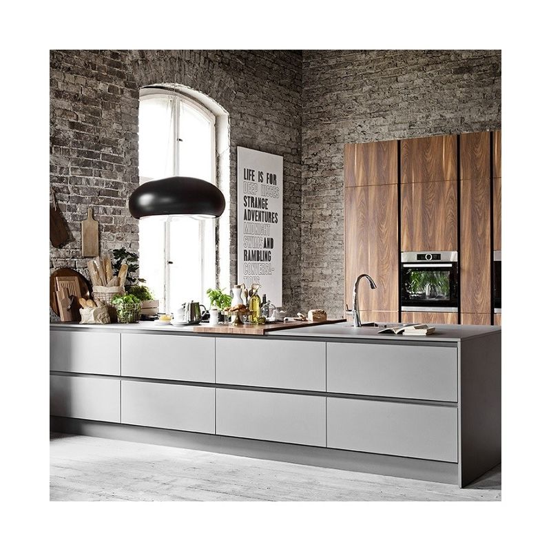 Dimensioni personalizzate Moderni Disegni Matti Armadi di cucina classici per lo stile di design moderno