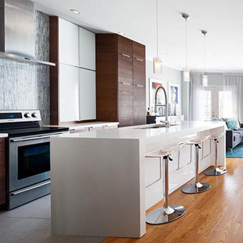 Dimensioni personalizzate Moderni Disegni Matti Armadi di cucina classici per lo stile di design moderno