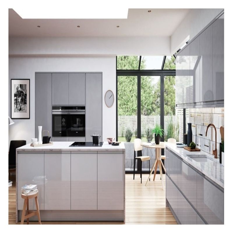 Facile pulito vantaggio personalizzazione lucido arredamento di cucina in stile moderno per appartamento