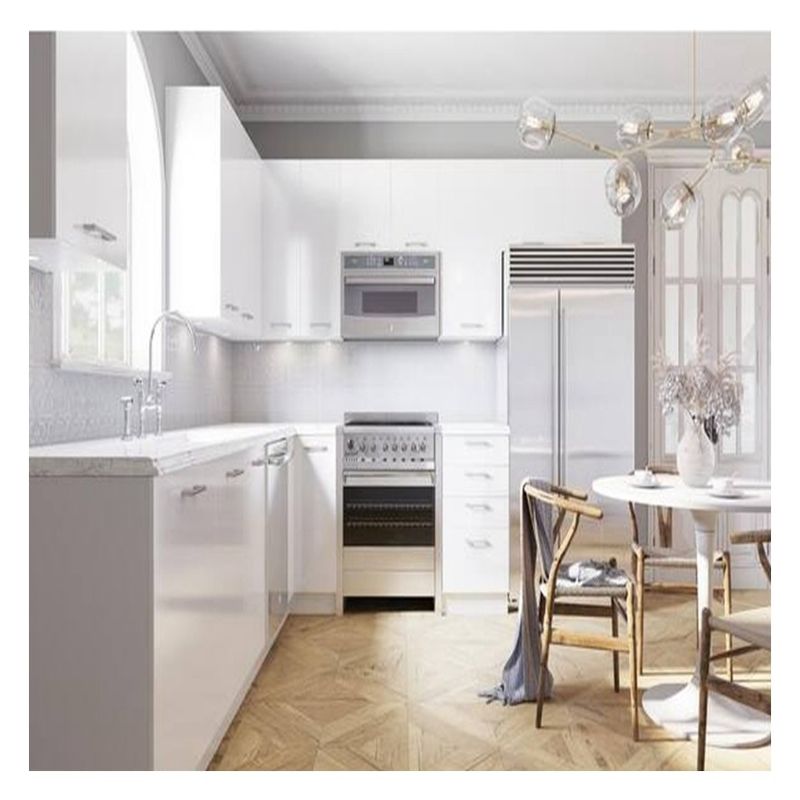 Facile pulito vantaggio personalizzazione lucido arredamento di cucina in stile moderno per appartamento