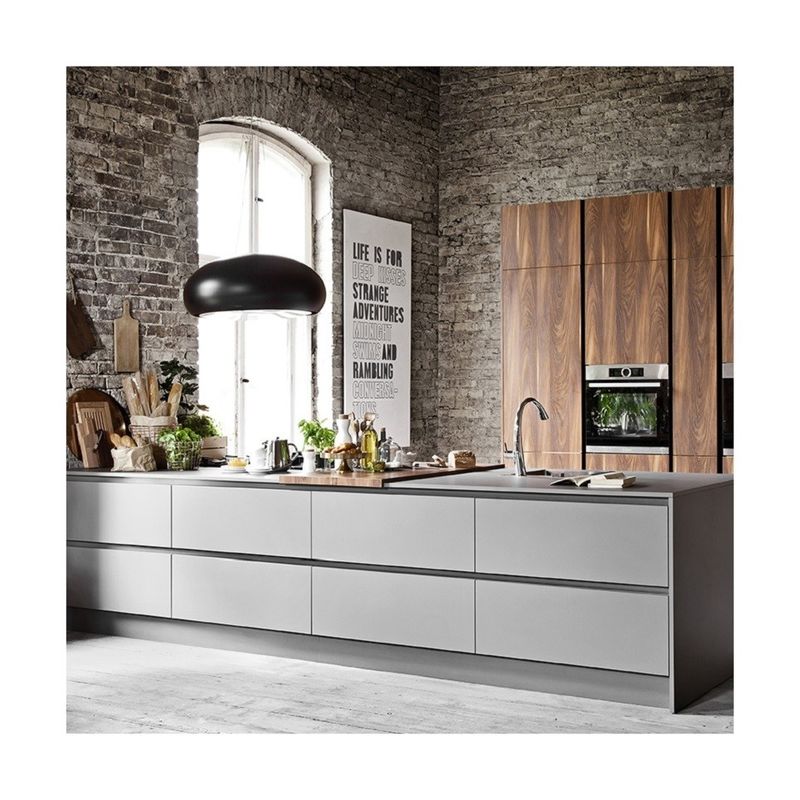 Moderno design impermeabile Matte stile Smart cucina Armadio a parete con pannello di porta durevole
