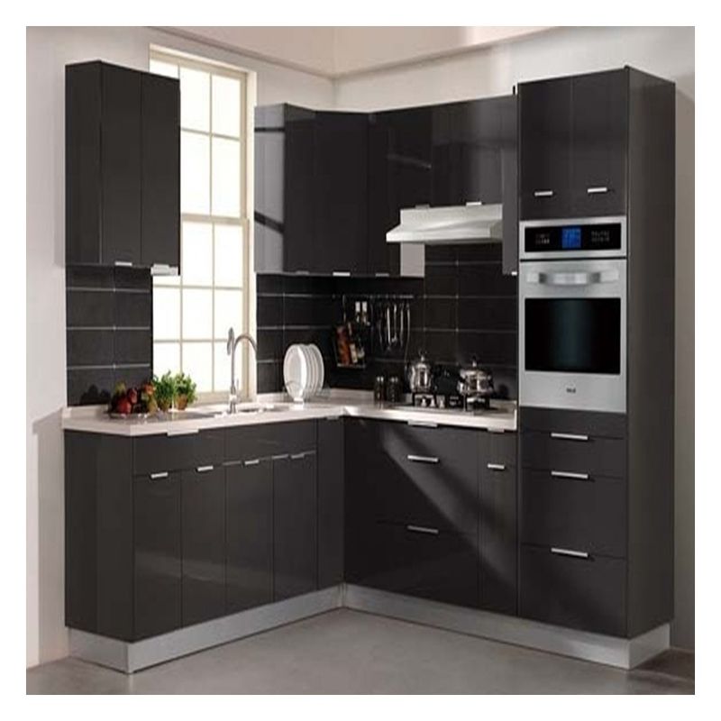 Facile pulito vantaggio personalizzazione lucido arredamento di cucina in stile moderno per appartamento