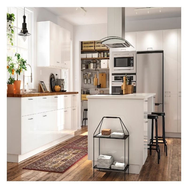 Facilità di pulizia funzionalità colore personalizzato armadiene di cucina in stile moderno per appartamento
